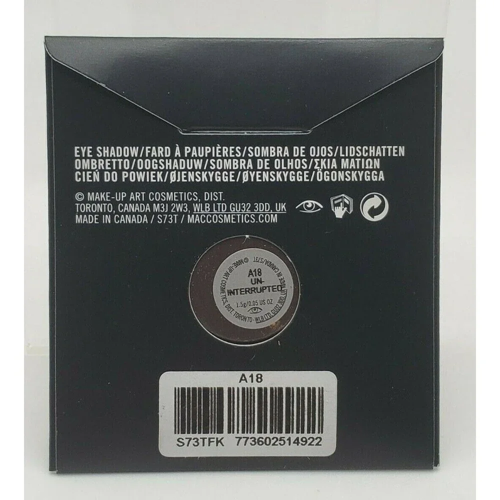 MAC UNINTERRUPTED Eye Shadow ~ Yellow Brown Matte ~Pro Palette Pan Refill
